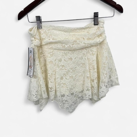 Boho Fairy Lace Skirt with Asymmetrical Hem NWT - Picture 2 of 6